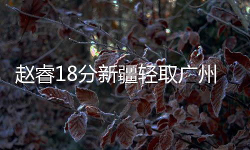 赵睿18分新疆轻取广州 总比分3